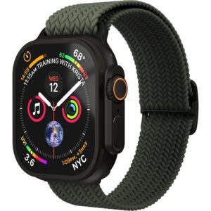 Vonmählen Armband Woven Loop Apple Watch 44/45/46/49 mm Olive Black