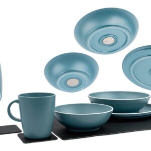 Silwy Magnet-Kunststoff-Geschirrset Dolomit Blue