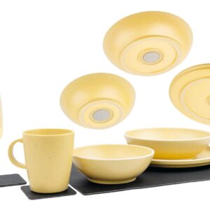 Silwy Magnet-Kunststoff-Geschirrset Dolomit Yellow
