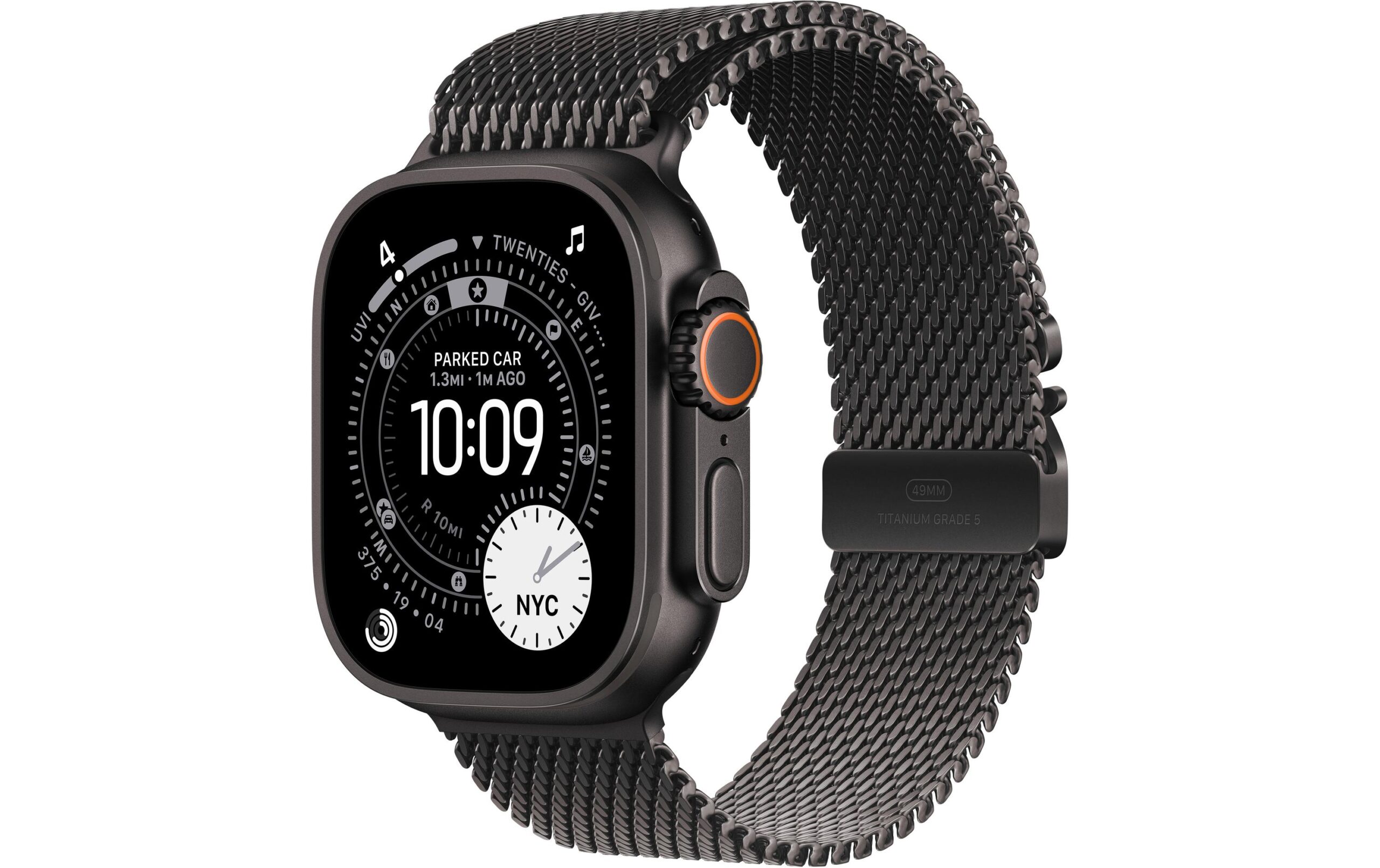 Apple Watch Ultra 3 Black Titanium Milanese Loop S
