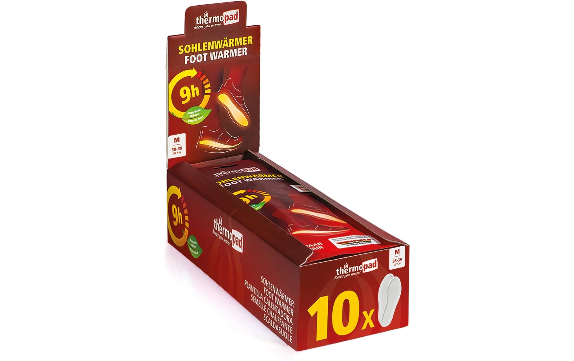 Thermopad multi Wärmepad Sohlenwärmer M Gr. 38 - 39, 10er Pack