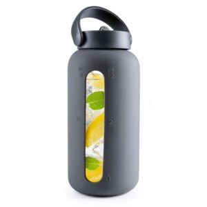 GOURMETmaxx Trinkflasche 800 ml, Anthrazit