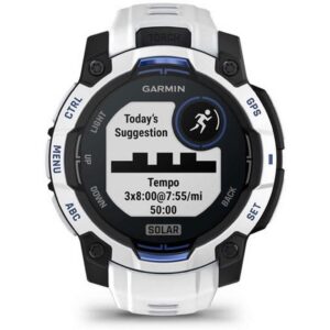 GARMIN Sportuhr Instinct 3 Solar Schwarz/Weiss