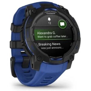 GARMIN Sportuhr Instinct 3 AMOLED Blue Black