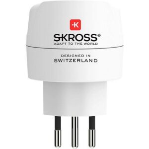 SKROSS Reiseadapter Europe to Switzerland + Italy + Brazil