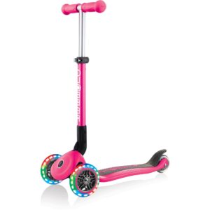 GLOBBER Scooter Junior Foldable Lights Mini Pink