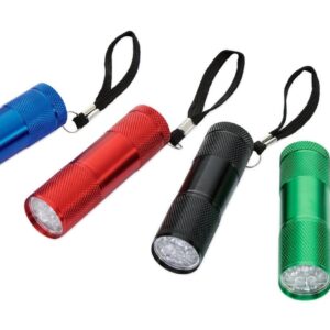 EASYmaxx Mini-Taschenlampe 4.5 V 4er-Set blau/schwarz/rot/grün