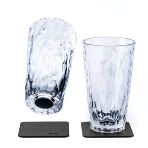 Silwy Outdoor-Longdrinkglas Hightech-Kunststoffgläser 2er-Set