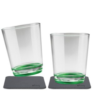 Silwy Outdoor-Becher Sour Green 2er-Set magnetisch