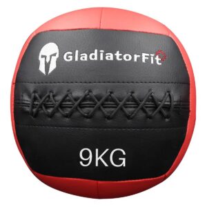 Gladiatorfit Medizinball Ultra-strapazierfähiger Wall Ball 9 kg
