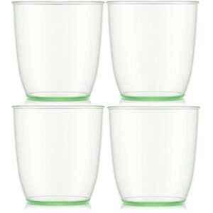 Bodum Outdoor-Becher Kvadrant 350 ml, Grün, 4 Stück