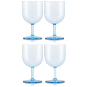 Bodum Outdoor-Weinglas Oktett 250 ml, Blau, 4 Stück