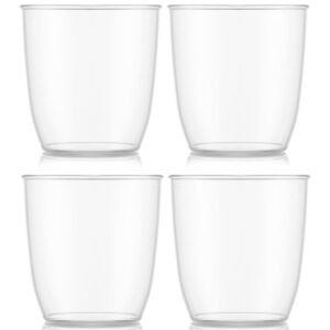 Bodum Outdoor-Becher Kvadrant 200 ml, Transparent, 4 Stück