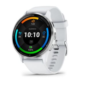 GARMIN Sportuhr Venu 3 Steinweiss / Silber