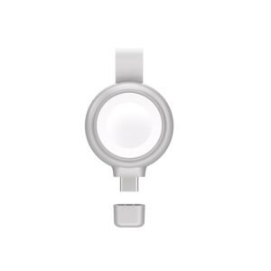4smarts Ladekabel Apple Watch Charger QI2.0 Silber