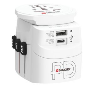 SKROSS Reiseadapter Pro Light, 1 x USB-A und C AC30PD