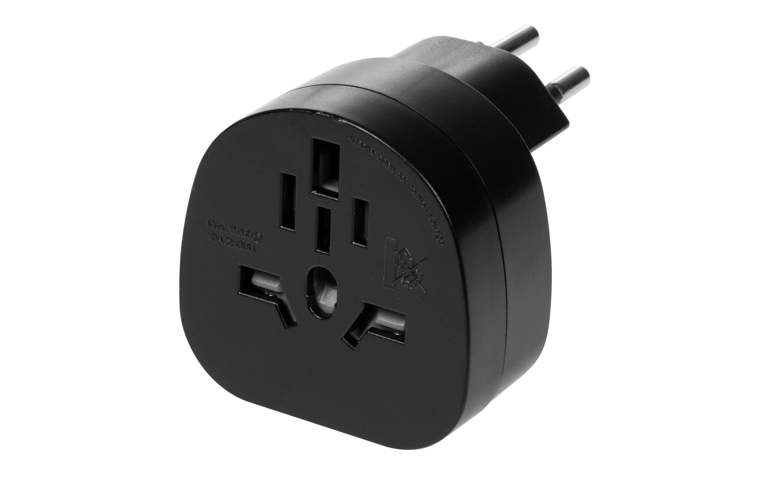 FURBER.power Reiseadapter Welt – CH, Schwarz