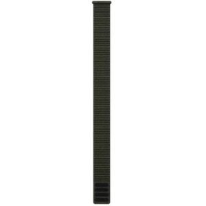 GARMIN Armband Ultrafit 26 mm, Schwarz/Dunkelgrün