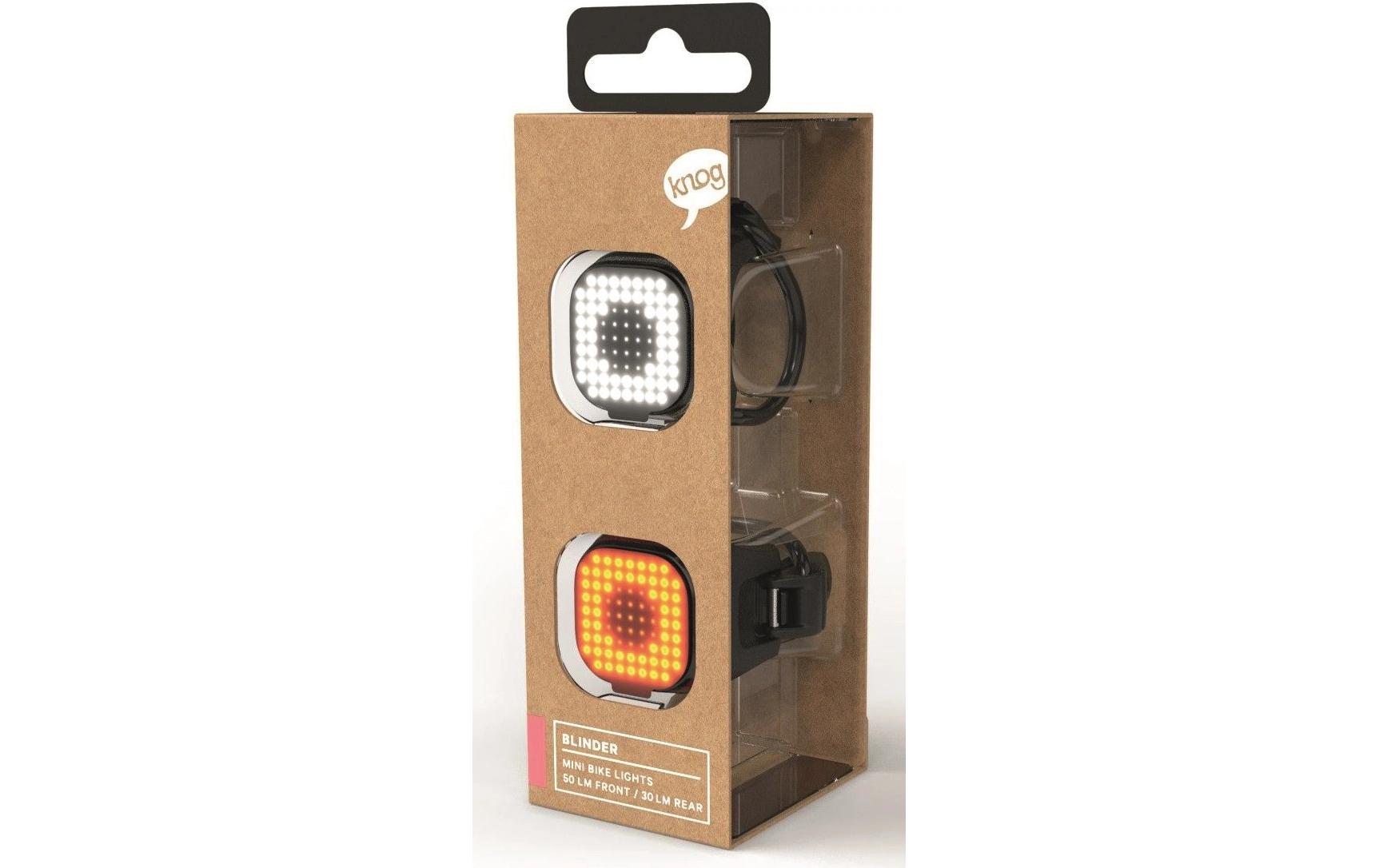 knog. Velolampe Blinder Mini Square Lichtset