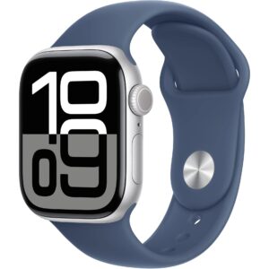 Apple Watch Series 10 42 mm LTE Alu Silver Sport Denim S/M