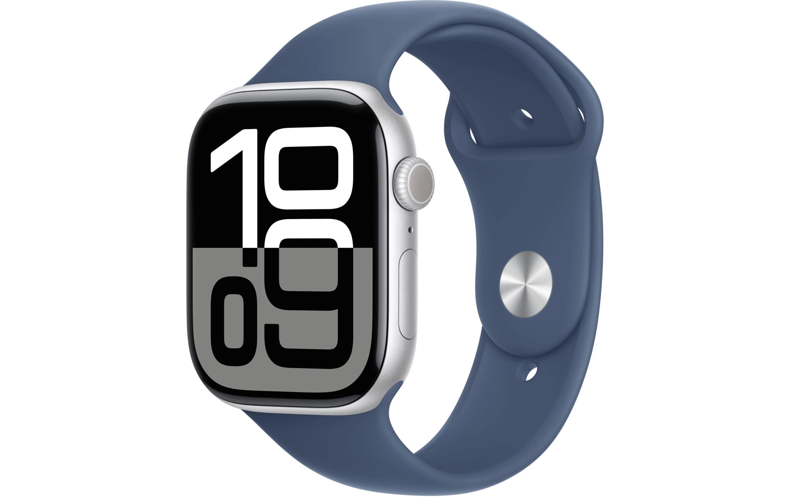 Apple Watch Series 10 46 mm GPS Alu Silber Sport Denim M/L