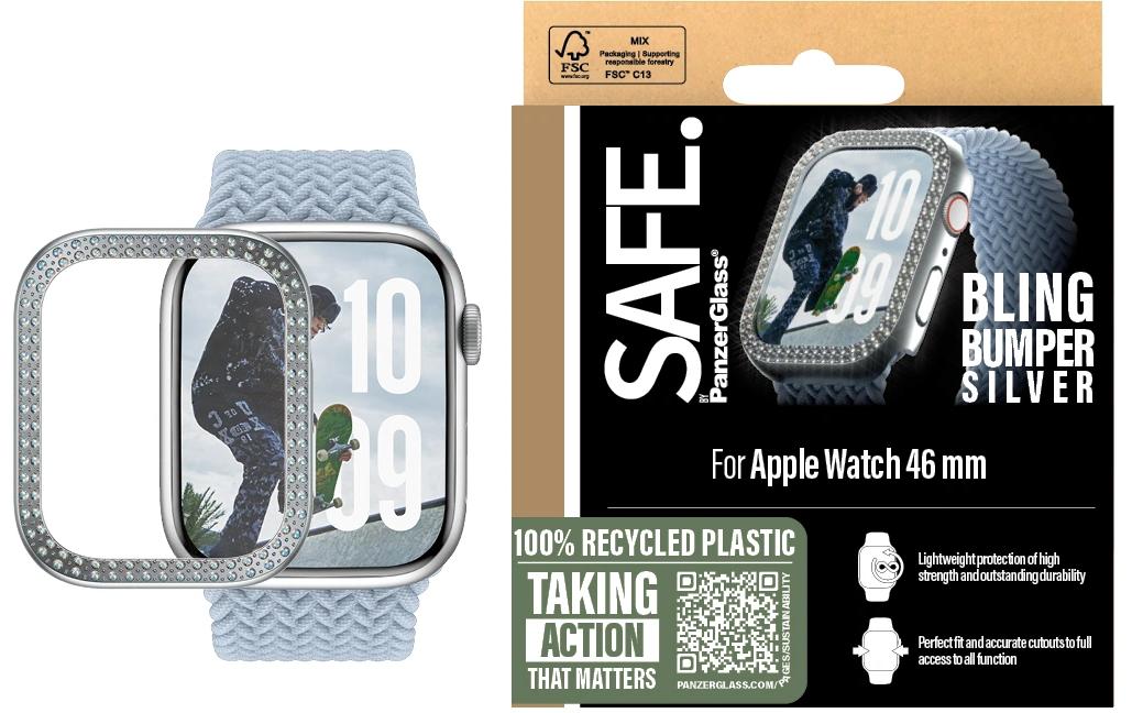 SAFE. Displayschutz Bling Bumper Silver 46 mm