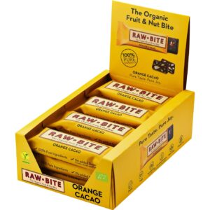 Rawbite Riegel Bio Rohkost Orange Cacao 12 x 50 g