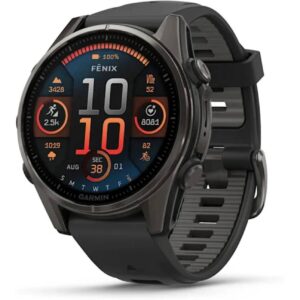 GARMIN Sportuhr Fenix 8 AMOLED Sapphire, 43 mm Dunkelgrau