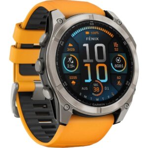 GARMIN Sportuhr Fenix 8 AMOLED Sapphire, 51 mm Orange