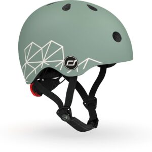 Scoot and Ride Kinderhelm Green lines Grün, XXS-S