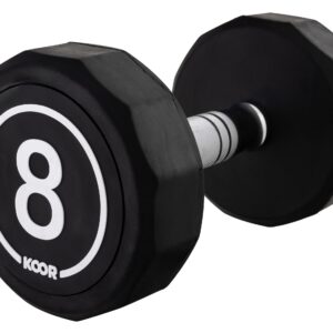 KOOR Kurzhantel 8 kg, Schwarz