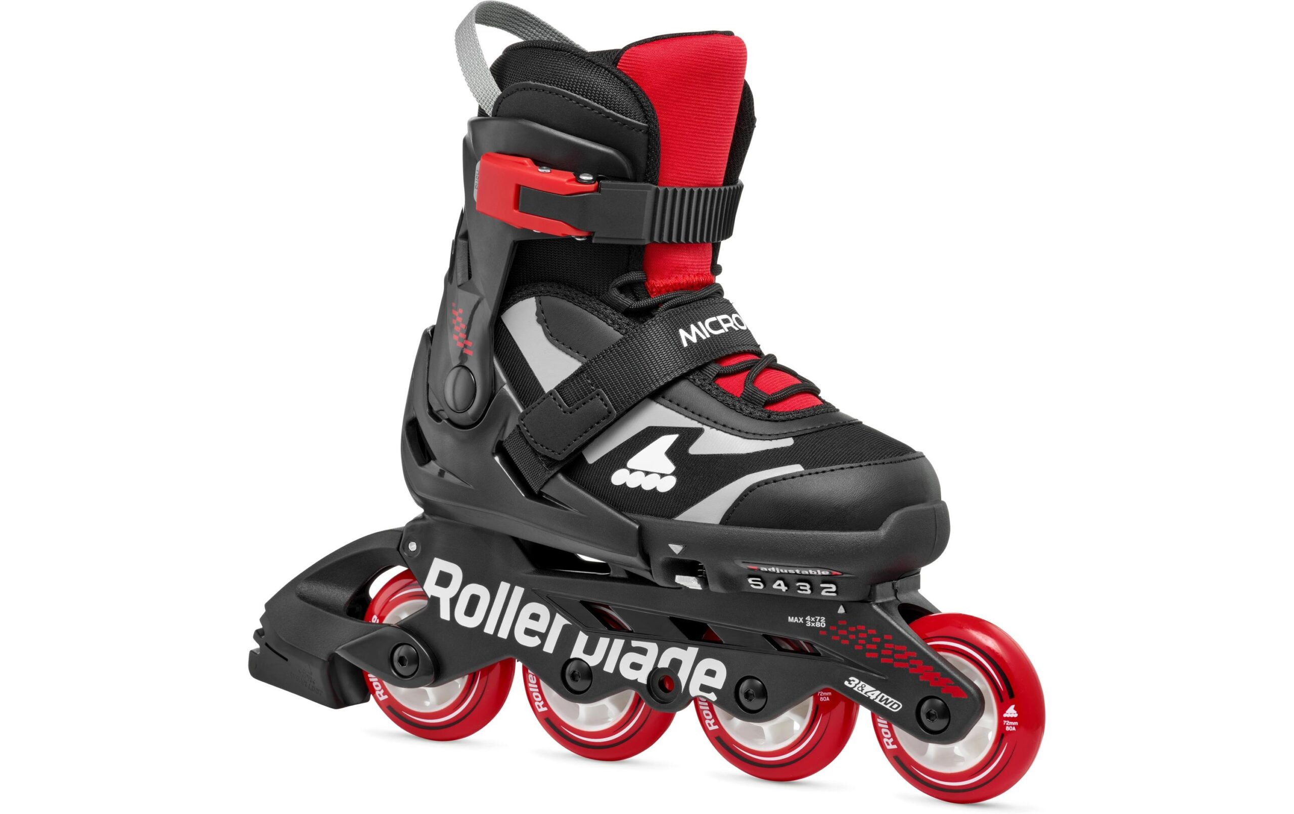 ROLLERBLADE Inline-Skates Microblade Schwarz/Rot, 36.5-40.5
