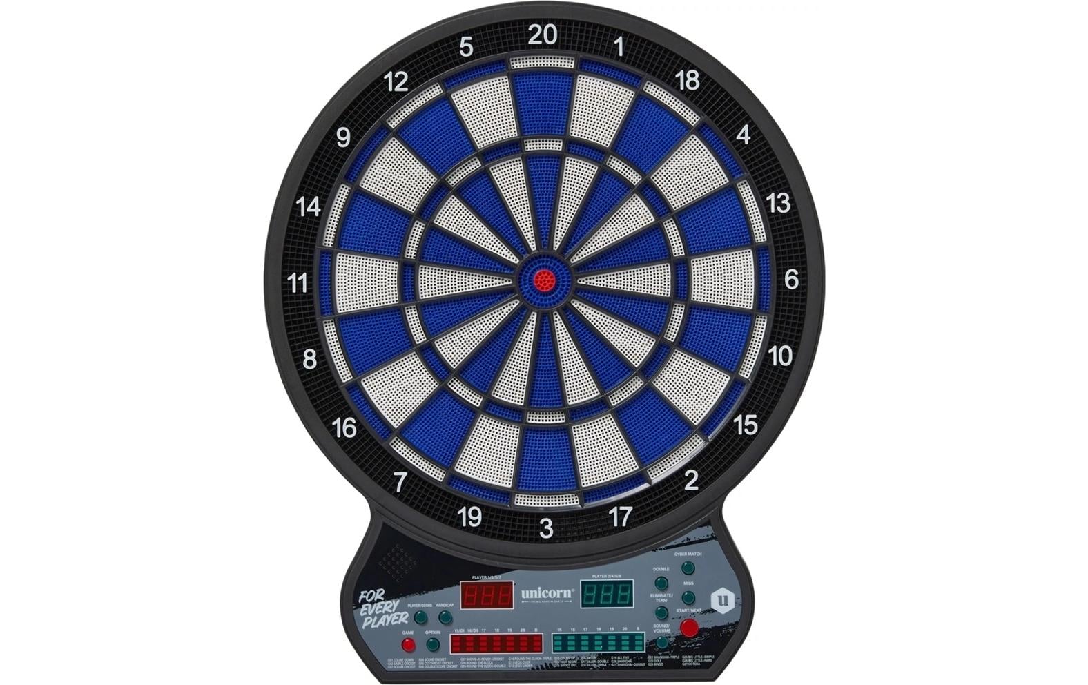 Unicorn Elektronische LED Dartscheibe inkl. 6 Pfeile
