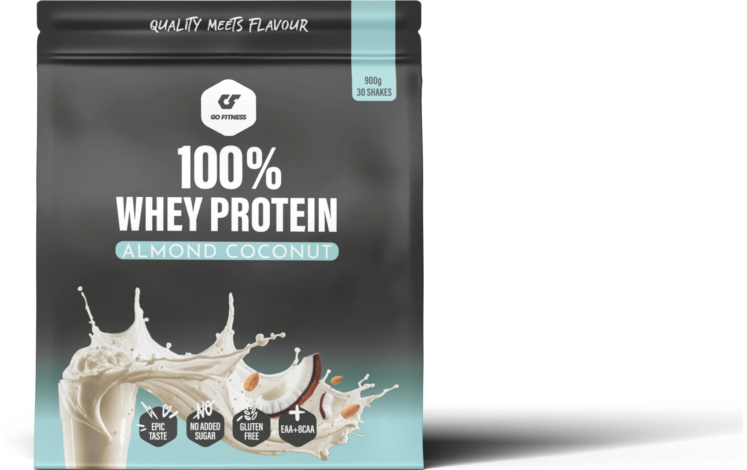 Go Fitness Pulver 100% Whey Protein Kokos 900 g