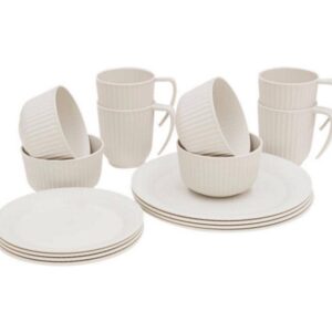 Outwell Outdoor-Geschirrset Delish 4er-Set Sandstone