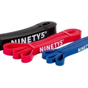 Fitcom Resistance Band Set Loop Band Set Gummi Blau Rot Schwarz