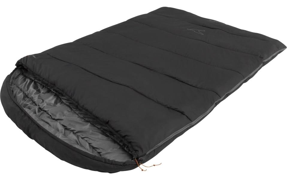 Easy Camp Schlafsack Raven Square Double 5 °C Polyester, Schwarz