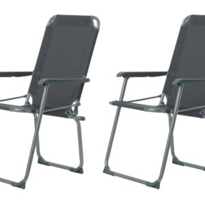 KOOR Campingstuhl Comodo Grigio, 2 Stück
