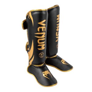 Venum Challenger Standup Shin Guards Schwarz/Gold, M