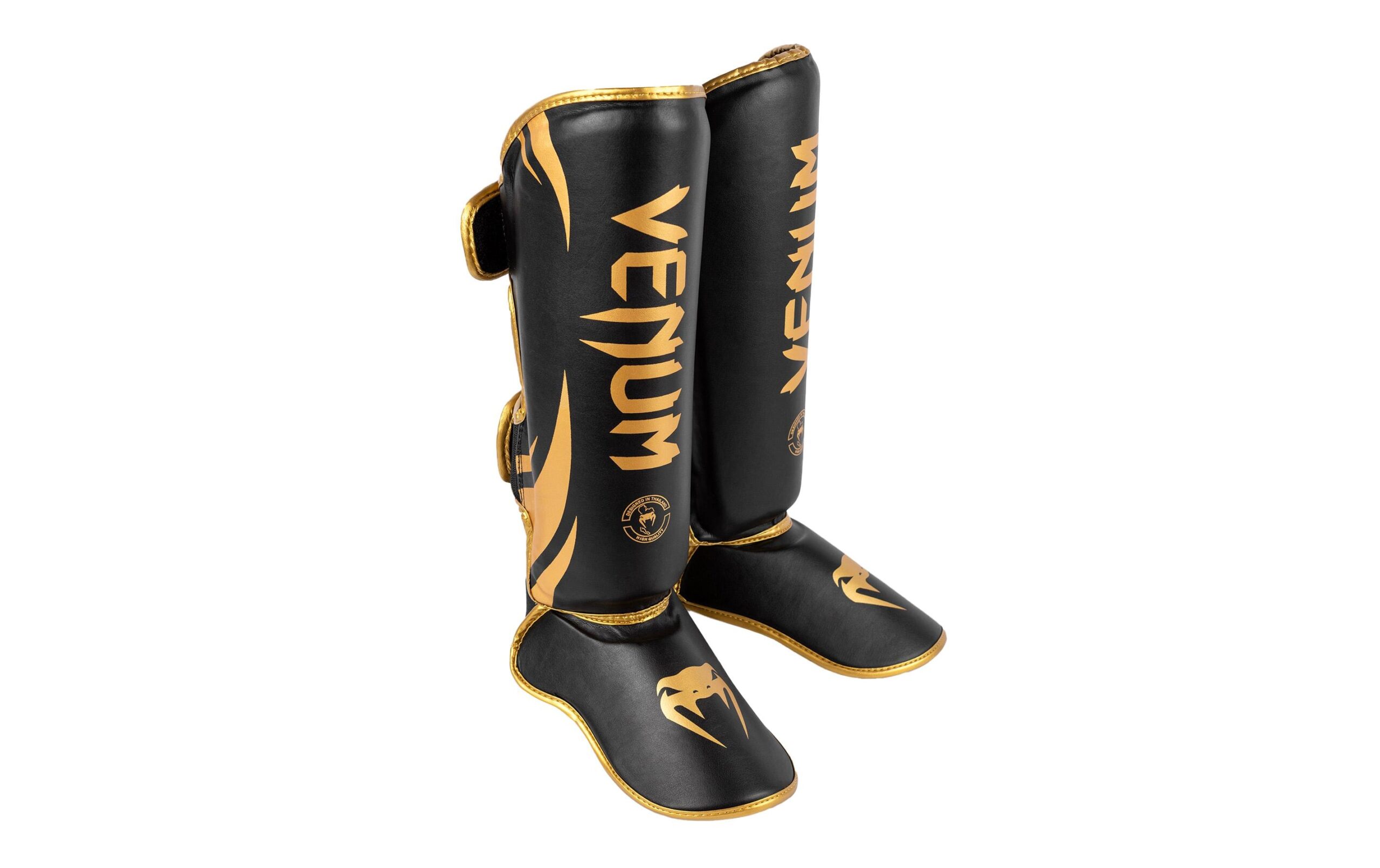 Venum Challenger Standup Shin Guards Schwarz/Gold, M