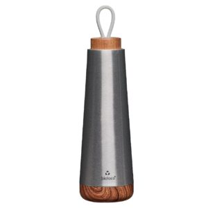BioLoco Thermosflasche Loop 500 ml, Silber
