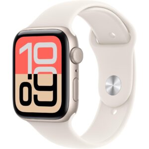Apple Watch SE 3 44 mm GPS Sport Band Starlight S/M