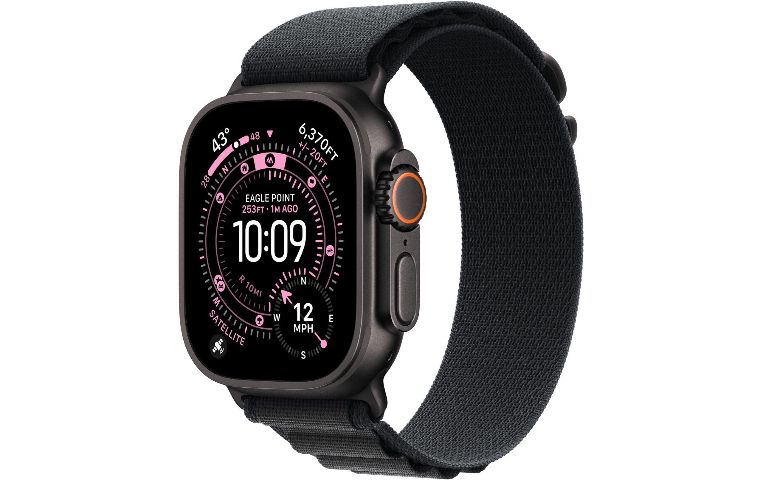 Apple Watch Ultra 3 Black Titanium Black Alpine Loop L
