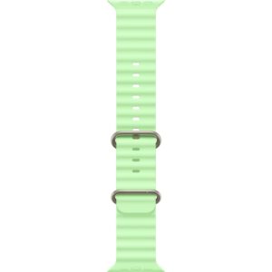 Apple Ocean Band 49 mm Neon Green Natural Titanium