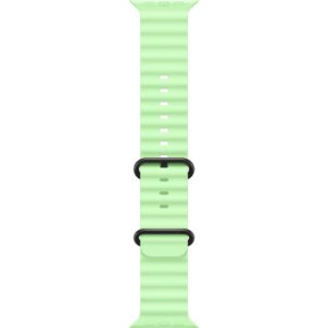 Apple Ocean Band 49 mm Neon Green Black Titanium