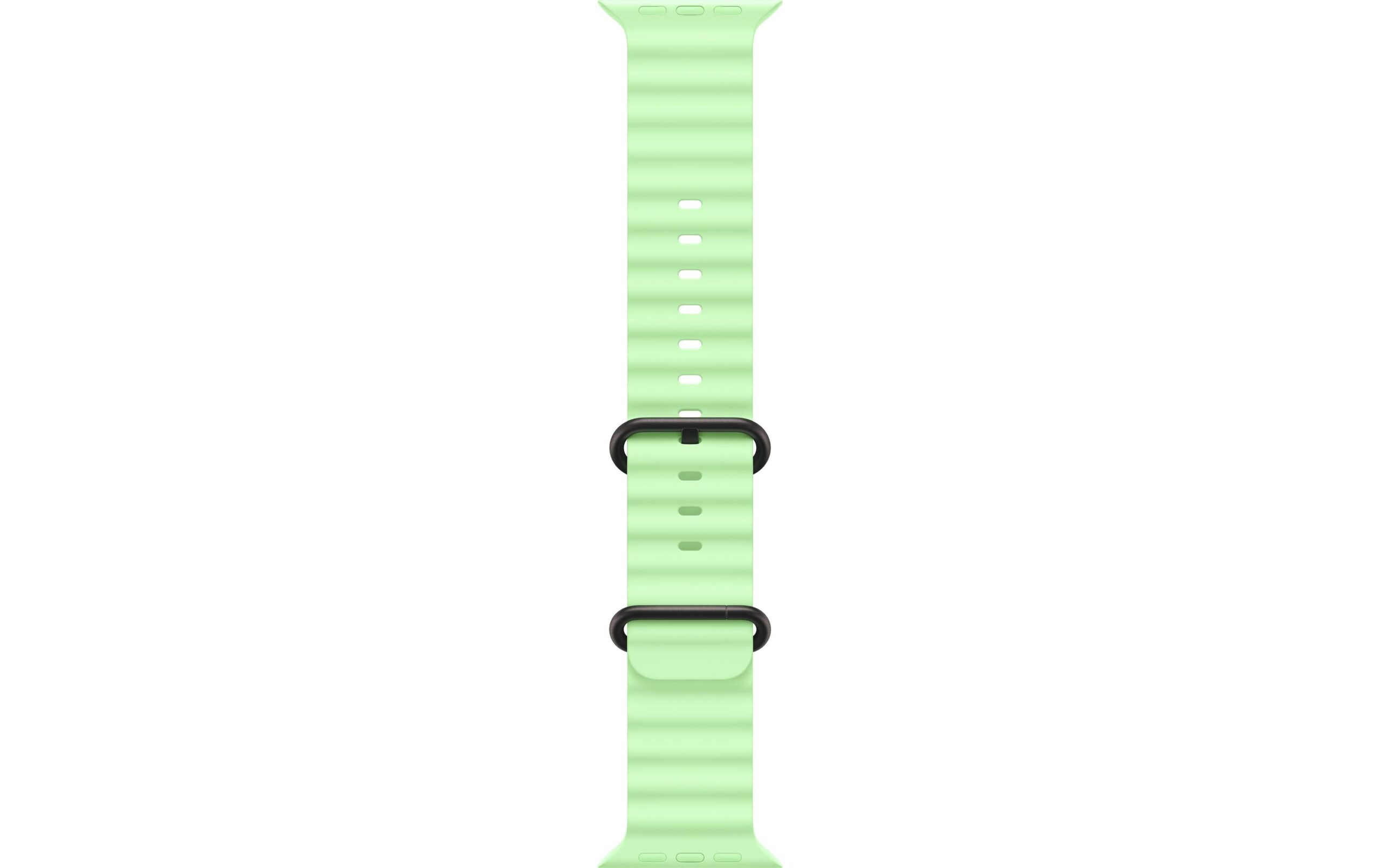 Apple Ocean Band 49 mm Neon Green Black Titanium