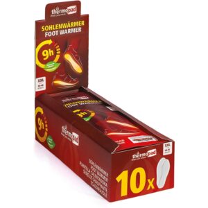 Thermopad multi Wärmepad Sohlenwärmer XXL Gr. 44 – 46, 10er Pack