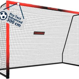 Hudora Fussballtor Pro Tect 300 Advanced schwarz/rot