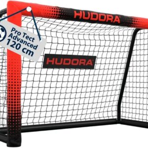 Hudora Fussballtor Pro Tect 120 Advanced schwarz/rot