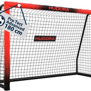 Hudora Fussballtor Pro Tect 180 Advanced schwarz/rot